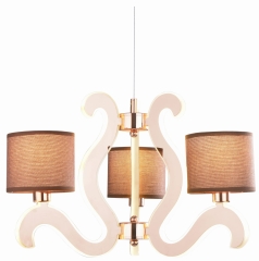 Lampa Wisząca Żyrandol E14 LED MIEDZIANY