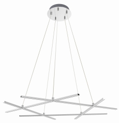 Lampa Wisząca Żyrandol 878 LED Srebrny 4000K