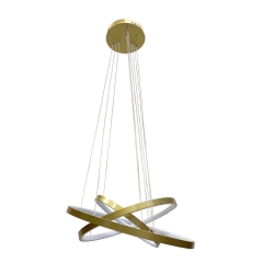 Lampa Wisząca Żyrandol 50 40 Złoty LED 4000K