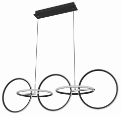 Lampa Wisząca Żyrandol 1135 LED Czarny 4000K