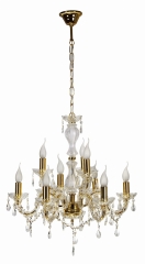 Lampa Wisząca Żyrandol E14 Złoty
