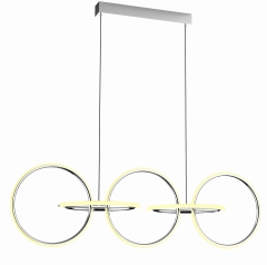Lampa Wisząca Żyrandol LED Chrom 4000K