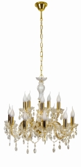 Lampa Wisząca Żyrandol 1 E14 Złoty