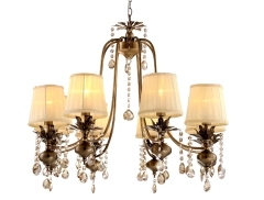 Lampa Wisząca Żyrandol E14 Patyna