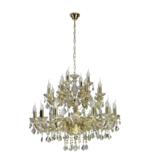 Lampa Wisząca Żyrandol 2 E14 Złoty