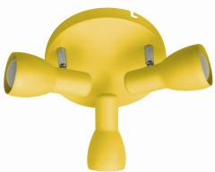 Lampa Sufitowa Żyrandol Plafon E14 MUSZTARDOWY