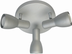 Lampa Sufitowa Żyrandol Plafon E14 SZARO Srebrny