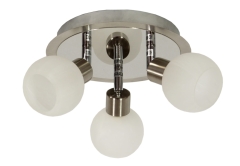 Lampa Sufitowa Żyrandol Plafon G9 Satyna Chrom