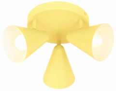 Lampa Sufitowa Żyrandol Plafon E14 BANANOWY