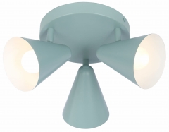 Lampa Sufitowa Żyrandol Plafon E14 Szary MAT