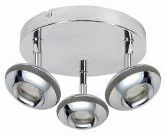 Lampa Sufitowa Żyrandol Plafon 6W LED COB GŁÓWKA Chrom