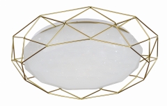 Lampa Sufitowa Żyrandol Plafon 43 LED 3000K Złoty