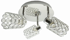 Lampa Sufitowa Żyrandol Plafon G9 Chrom