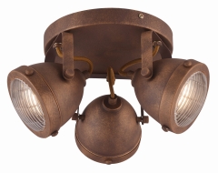 Lampa Sufitowa Żyrandol Plafon GU10 Rdza