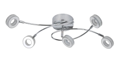 Lampa Sufitowa Żyrandol Plafon LED Chrom 3000K