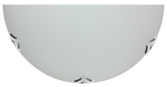 Lampa Sufitowa Żyrandol Plafon 300 Chrom Satyna