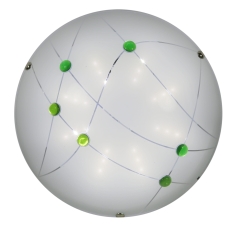 Lampa Sufitowa Żyrandol Plafon LED 6500K Zielony