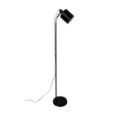 Lampa Podłogowa Stojąca  Czarny E27 Klosz Czarny