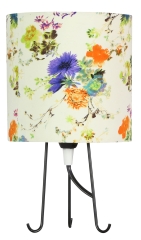 Lampa Gabinetowa na biurko E14 KWIATY NiebieskaE