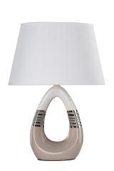 Lampa Gabinetowa na biurko E27 BEŻOWO Biały