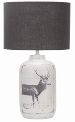 Lampa Gabinetowa na biurko 42CM E27 SREBRNA