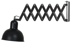 Lampa NA WYSIĘGNIKU HARMONIJKOWYM E27 Czarny