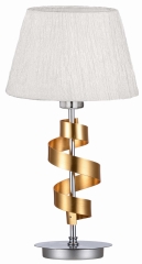 Lampa Gabinetowa na biurko E27 Chrom Złoty