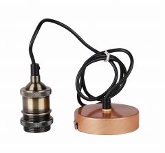 ZAWIESIE DO Lampa Wisząca Żyrandol U TILA E27 Miedź Miedziana Patyna