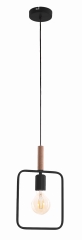 Lampa Wisząca Żyrandol E27 Czarny