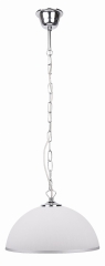 Lampa Wisząca Żyrandol E27 Chrom Srebrny