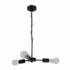 Lampa Wisząca Żyrandol Czarny E27