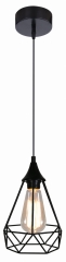 Lampa Wisząca Żyrandol E27 Czarny