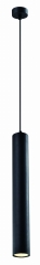 Lampa Wisząca Żyrandol Czarny 2 gu10 Klosz 40cm Czarny