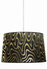 Lampa Wisząca Żyrandol 40 E27 CZARNO-Złoty