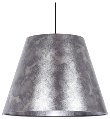 Lampa Wisząca Żyrandol 35 CM E27 Srebrny