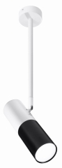 Tuba  Lampa Wisząca Żyrandol SZTYCA GU10 6 8Czarny Biały