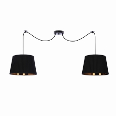 Lampa Wisząca Żyrandol Czarny E27 ABAŻUR Czarny