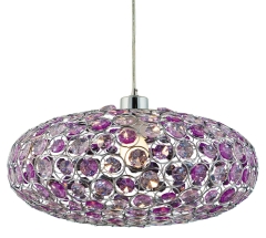 Lampa Wisząca Żyrandol 38 E27 Fiolet 85-10523
