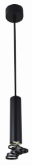 Lampa Wisząca Żyrandol Tuba GU10 8 Czarny