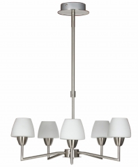Lampa Wisząca Żyrandol G9 Nikiel MAT