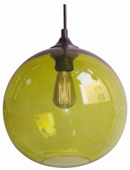 Lampa Wisząca Żyrandol E N 25 E27 Zielony