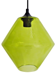 Lampa Wisząca Żyrandol 20 E27 Klosz Zielony