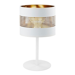 TAGO Biała Lampka Nocna Lampa Stołowa Biurkowa