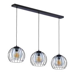 UNIVERSO Czarna Lampa Wisząca Żyrandol