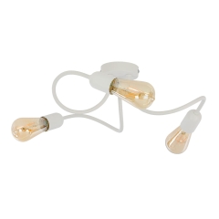 WAVE Biała Lampa Sufitowa Wisząca Żyrandol E27