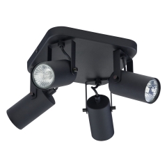 REDO Czarna Lampa Sufitowa Wisząca Żyrandol GU10
