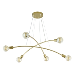 HELIX Złota Lampa Wisząca Żyrandol