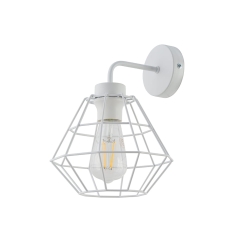 DIAMOND Biała Lampa Ścienna Kinkiet Spot