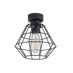 DIAMOND Czarna Lampa Sufitowa Wisząca Żyrandol M