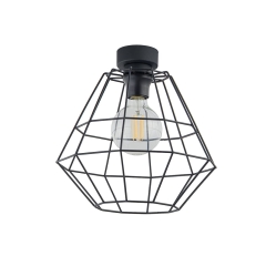 DIAMOND Czarna Lampa Sufitowa Wisząca Żyrandol D